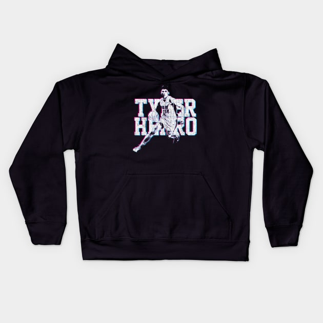 Tyler Herro Kids Hoodie by huckblade